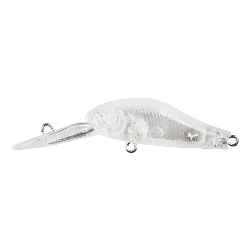 Custom Unpainted Blank Mini Floating Minnow Fishing Lure Body 6.5cm 1.5g Artificial Floating Long Tongue Plastic Hard Bait