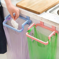 HelloWorld Hangable Garbage Bag Holder Household Wall-mounted Multifunctional Storage Bracket Household Storage Tools