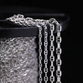 GP Chunky Coffee Bean S925 Sterling Silver Pignose Mariner Choker Thick Flat Diamond Cut Necklace Permanent Jewelry Making