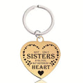 Best Gifts Keychain Not Only Sister by Blood but Sister by Heart Shaped Metal Keyring