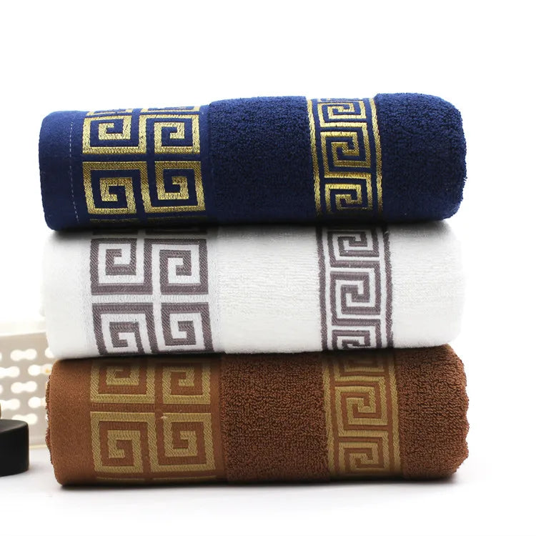 Cotton Bathroom Bath/hand/face Towel Embroidered Bath Shower Towels Set for Hotel