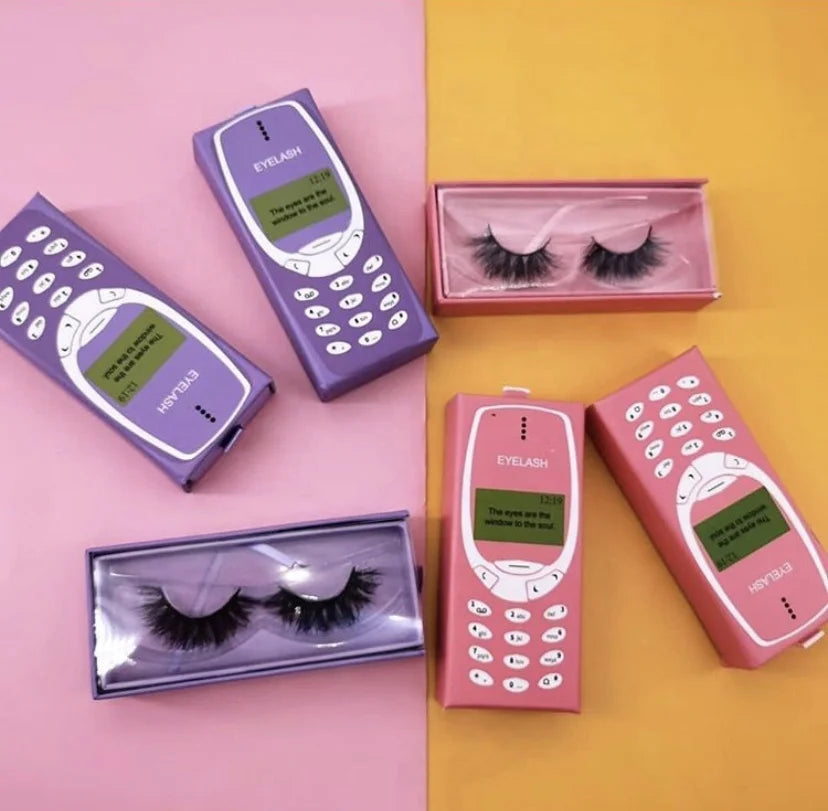 Wholesale 25mm 15mm 20mm 3d Mink Fur Lashes Cute Lash Box Pill Bottle Crown Cases Unique Cell Phone Lash Box