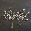 SLBRIDAL Handmade Golden Crystals Rhinestones Bridal Hair Pins Wedding Hair Stickers Hair Accessories Bridesmaids Women Jewelry MegaBDM