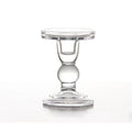 Wholesale Middle Size Glass Candle Stand Small Crystal Candle Holder Post Candlestick Holder Base
