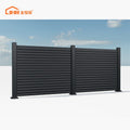 JHR Privacy Aluminum Balcony Safety Black Powder Coated Aluminum Fencing Trellis Gates Garden Fence Panels