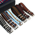 Ready to Ship Mixed Color High-Quality 1.4mm Thick 20mm Smooth Nylon Watch Strap Woven Canvas Watch Strap Wholesale