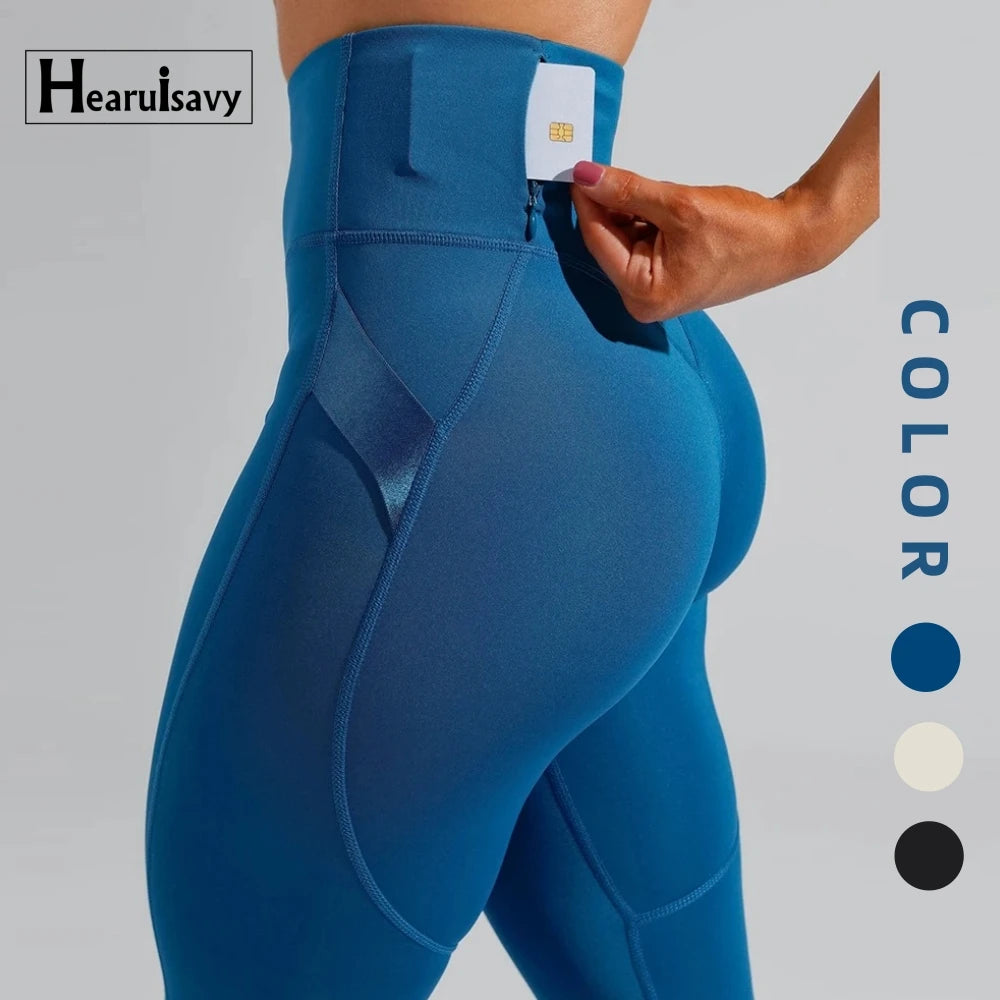 V Shape Butt Lift Fitness Leggings Gym Workout Pants Tummy Control High Waisted Breathable Sport Leggings for Women
