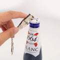 Wholesale Custom Carving Logo  Promotional Cute Bottle Opener Metal Keychain for Souvenirs Business