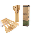 New Arrival Eco-Friendly 6-Piece Bamboo Cooking Utensil Spatula Spoon Set Kitchen Tool China Wholesale