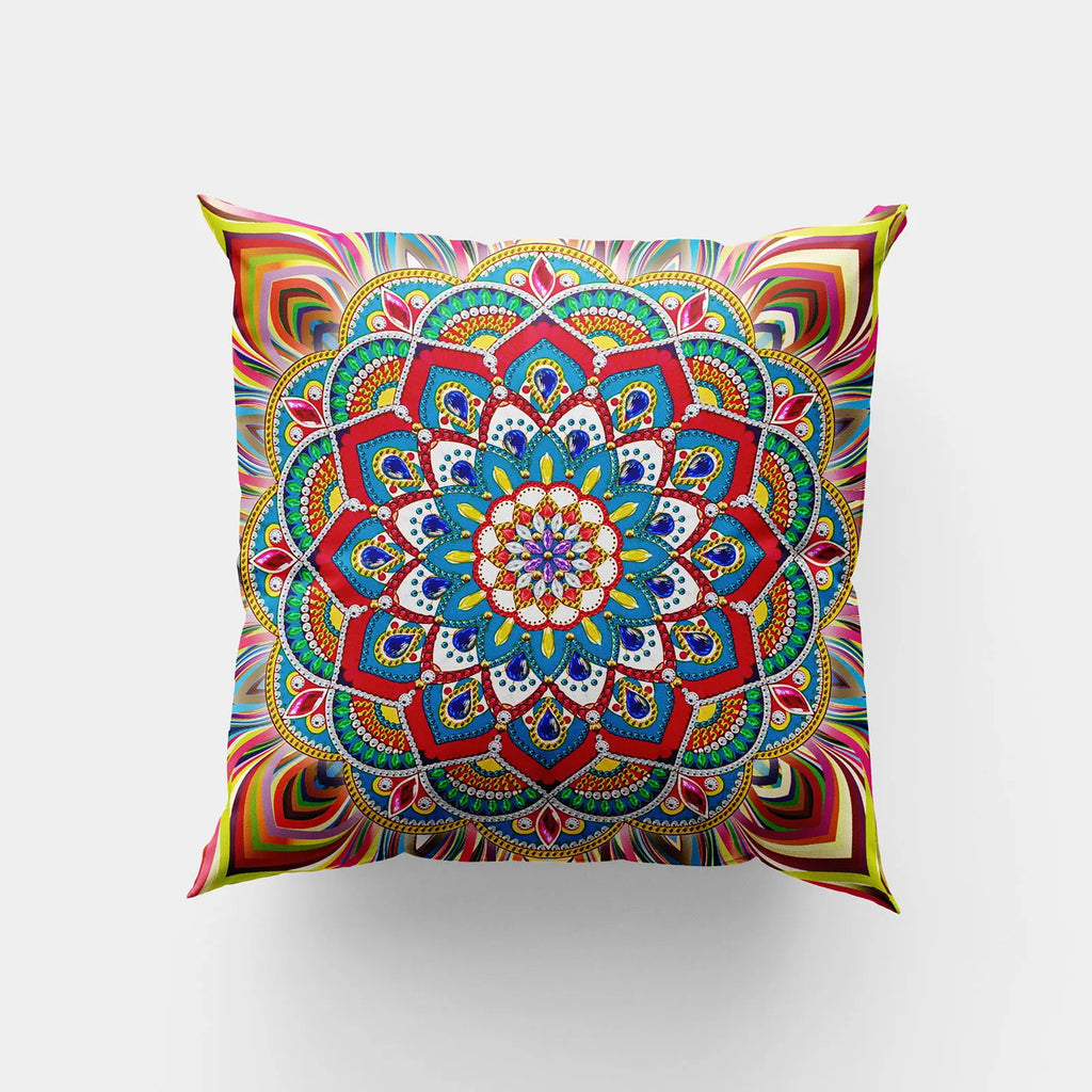 Christmas 5d Diamond Painting Pillow Case Diy Special-shaped Diamond Embroidery Home Sofa Decorative Crafts Wreath