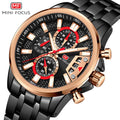 Mens Watches 2022 Luxury Rainbow Fashion Chronograph Sport Watch for Men Quartz Wristwatches MINI FOCUS Male Clock Water Resista