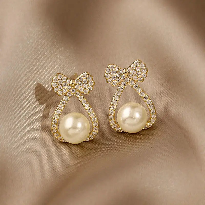 AA01395 Fashion New Pearl Earrings for Women Jewelry Shop Wholesale