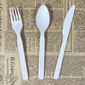 Biodegradable CPLA PLA Cutlery Set Eco-Friendly Compostable Cornstarch Plastic Disposable Utensils for Parties