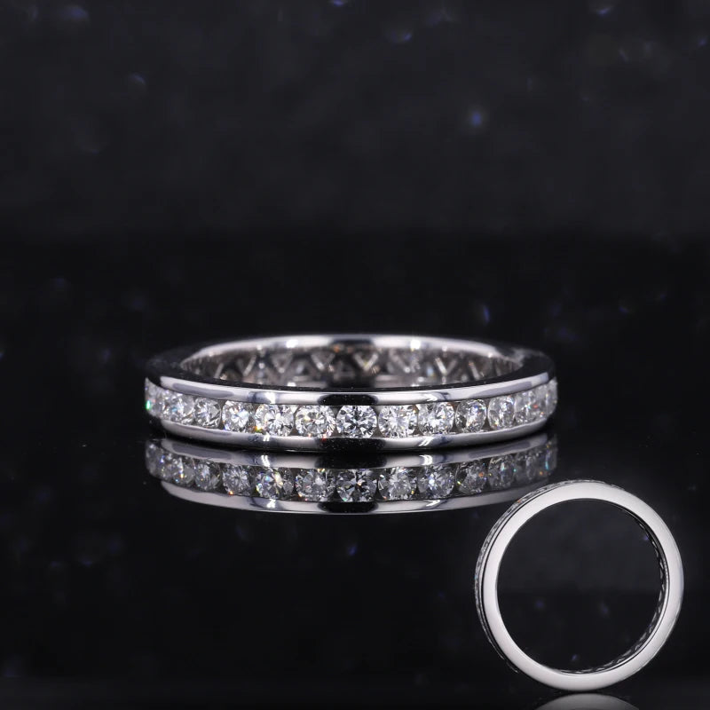 Starsgem Diamond Micro Setting Jewelry Floating Ring Wedding Band  14 Karat Gold Jewelry Sets