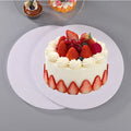 XJH Cake Boards Round 6 8 10 12 14 in Wholesale Price White Paper Food Packaging Tray Corrugated Round Cake Drum Base