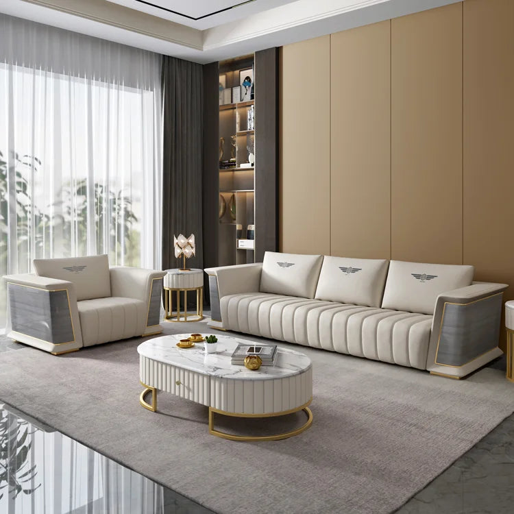 Modern Furniture Sofa Set Comfort Modular Luxury Sofas Couch Living Room Sectional Leather Guangdong Synthetic Leather 1 Sets
