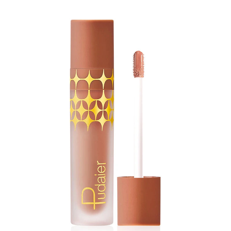Pudaier High Pigment Matte Velvet Lipstick Wholesale Long Lasting Non Stick Cup Liquid Lipstick Vegan Lips Makeup