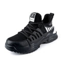 Fashion Brand Men's Lightweight Summer/Winter Casual Sports Sneakers Anti-Smashing Safe Work Boots Industrial Steel Toe Genuine