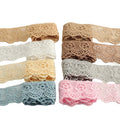 45mm Width Diy Clothes Sewing Accessories Water Soluble Milk Silk Lace Trims Home Textile Flower Wave Embroidery Fabric Lace