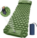 Woqi 1 Person Air Mattress Self-inflating Tent Sleeping Mat Attached Air Pillow Inflatable Camping Sleeping Pad Mattress