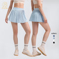 New Arrival High Waist Tennis Skirt Wholesale Custom Yoga Shorts Fitness Running Sports Golf Skirts With Built-in 2 in 1 Shorts
