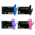 Disposable Powder Free Beauty Making up Hair Dying Tattoo Shop pink Purple Nitrile Gloves Salon Spa Kitchen Household Gloves