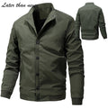 Vintage Golf Jacket Full Zipper Stand Collar Autumn Windbreaker Casual Jacket Outdoor Sport Jackets Chaqueta