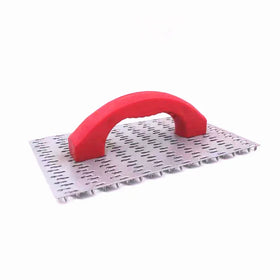 Industrial Grade DIY Steel Plated Concrete Masonry Tool Spiked Float Trowel Pointed Corner Squared Features Silver Plastering