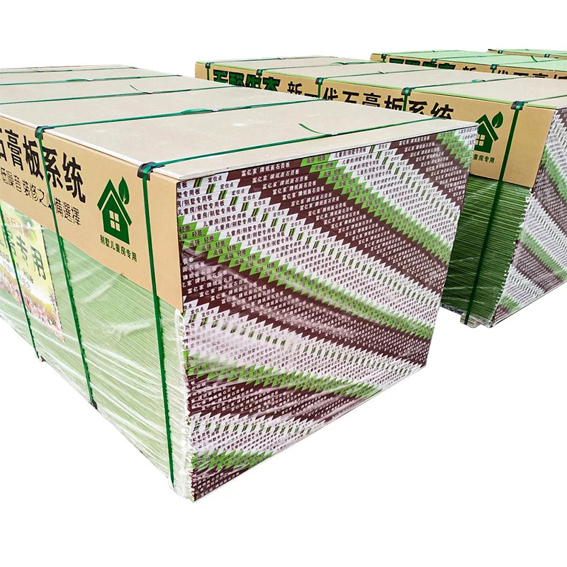 Gypsum Ceiling Tile 9.5mm  10mm  11mm 12 mm Low Price Drywall Plasterboard Water-proof Gypsum Board
