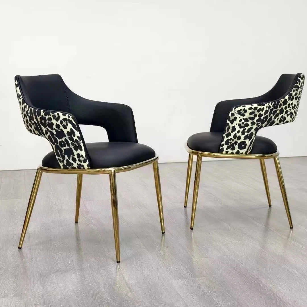 New Design Hotel Stainless Steel Legs Dining Chair Foshan Furniture Factory Produces Wholesale Luxury Chair