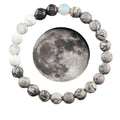 Fashion 2024 New Star Jewelry Space Eight Planets Colorful Natural Stone Beaded Bracelet for Men's and Women's Holiday Gifts