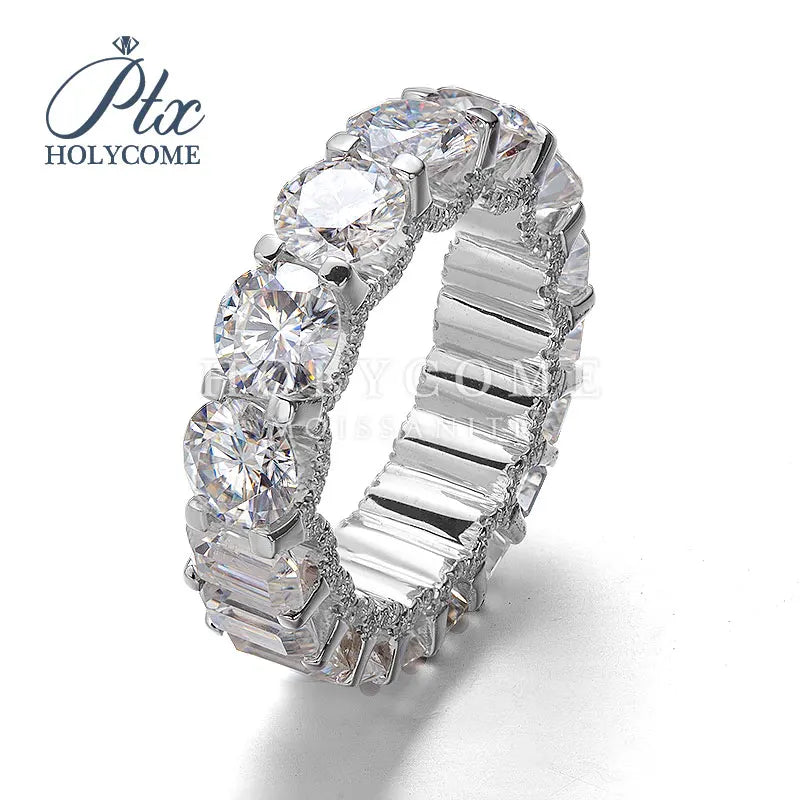Hot Sale Moissanite Jewelry 14k Gold Moissaanite Round Cut Moissanite Diamond Ring Necklace Engagement Ring MegaBDM