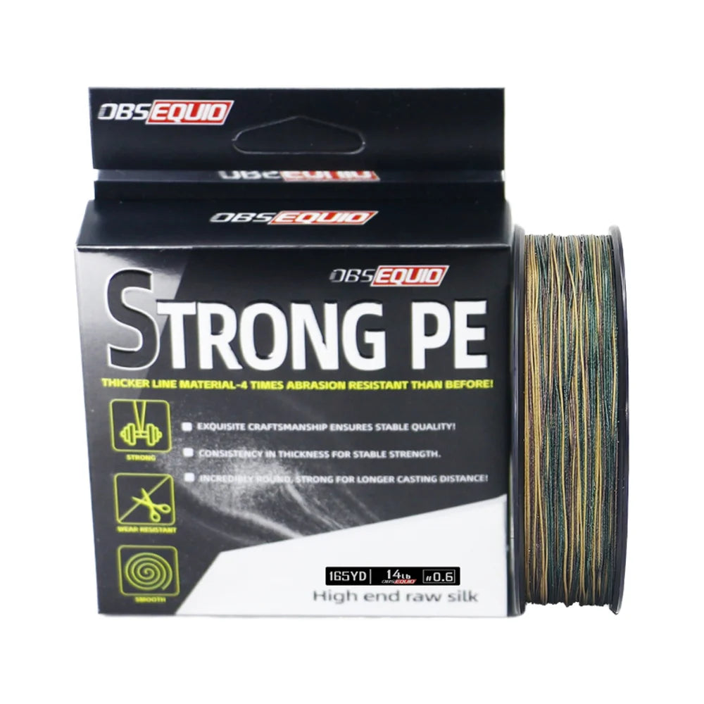 OBSEQUIO Camouflage Green 8 Strand PE Braided Fishing Line 150M/200M Sink Tip Floating Multifilament Carp Fishing Lake River