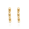 Chris April in Stock Fashion Jewellery 316L Stainless Steel PVD Gold Plated Non Tarnish Cloud Chunky Chain Earring