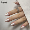 Easywell New Arrival Soft Gel Cat Eyes Nails Short Oval Round 30pcs Luxury Nail Supplier Customize My Own Press on Nails