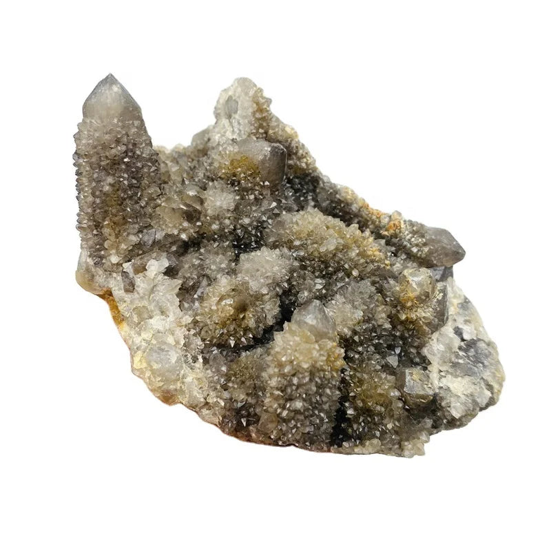 Wholesale Healing Crystal Gemstone Hot Sale Natural Healing Black Raw Crystal Stone South Africa Cactus Cluster For Decoration
