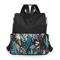 Flower Prining Ecological Korean Nylon Outdoor Sports Women Mini Bagpack for School