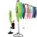 2021 Hot Selling Electric Mini Blender Stainless Steel Handheld Milk Frother Whisk Modern Design Stocked Plastic Coffee Whisk