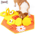 Multiple Snuffling Areas Anti-Slip Pet Dog Mat Eco-Friendly IQ Training Slow Feeder Made of Cloth