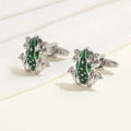 2025 Fashion Mans Personalized Metal Cuff Links Yiwu Wholesale Alloy Frog Cufflinks