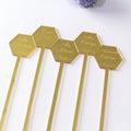 Mirror Acrylic Stirrer With Engraved Text for Party/Bar