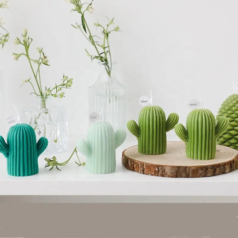 Handmade Aromatherapy Candle Gift Decoration Ins Photo Props Diy Creative Cactus Candle