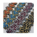 Sequins Lace Ribbon African Embroidered Flower Trim Tape Iron on Fabric Diy Clothes 15color in Stock