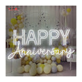 Winbo Dropshipping Custom Led Light Neon Sign Room Home Decoration Free Design Happy Anniversary Neon Sign