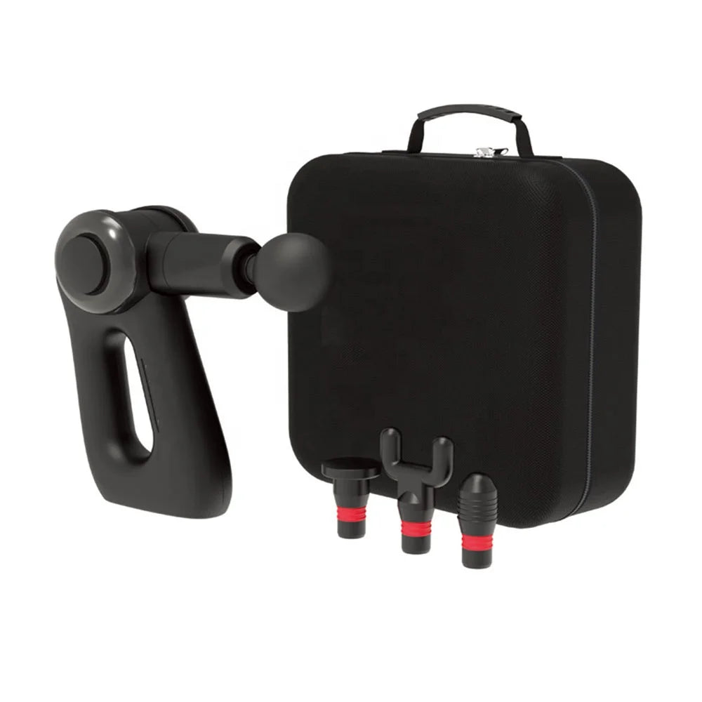 BWAY Massage Gun Brushless Motor 5-Speed 3200RPM Body Use 4 Heads 6-Hour Runtime Green MegaBDM
