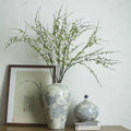 Jingdezhen Vintage Decorative Jar Ornaments New Chinese-Style Blue White Porcelain Vase Hydroponic Flower Arrangement for Home