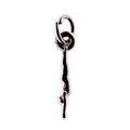 Silver Plating Bracelet Decorative Accessory Custom Embossed logo Charms Pendant for Keyring