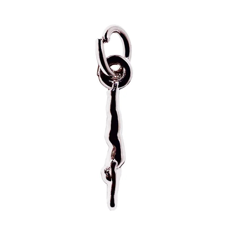 Silver Plating Bracelet Decorative Accessory Custom Embossed logo Charms Pendant for Keyring