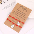 Lucky 7 Knot Red String Pinky Swear Promise Couple Bracelets Adjustable Lover Friendship Thread Protection Cord Macrame Bracelet
