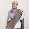 Trendy Solid 80 Colors Natural Pleated 100% Rayon Hijabs Muslim Women Soft TR Cotton Plain Headscarf Crinkle Crumple Hijabs